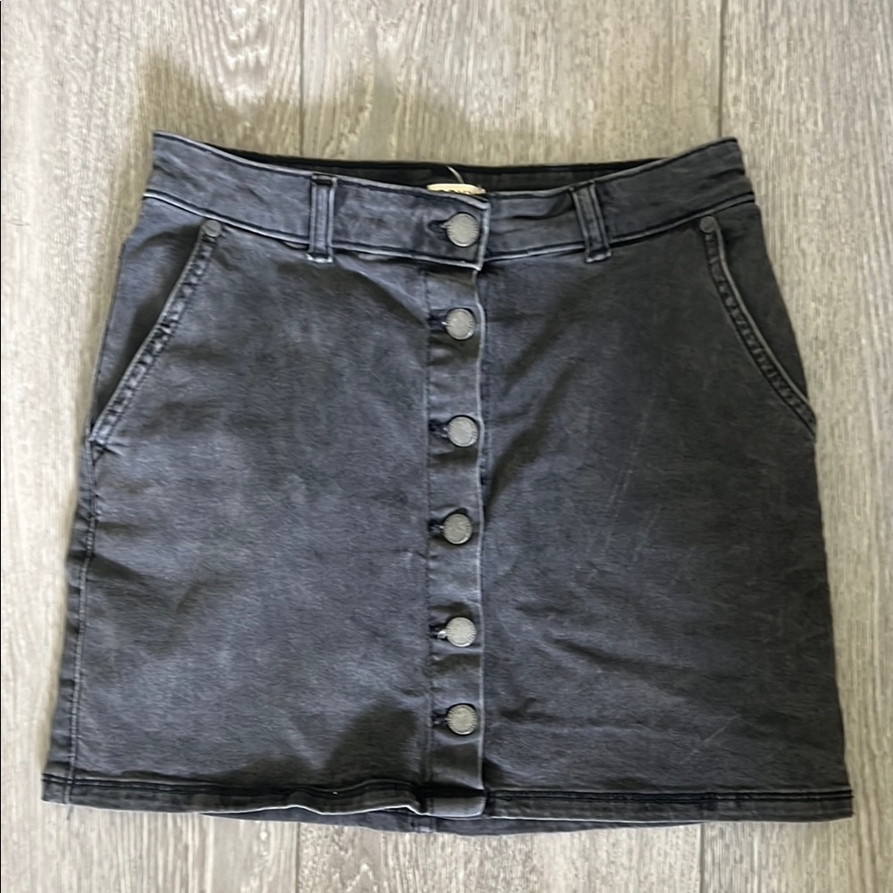 Roxy Black Mini Skirt Casual Workwear